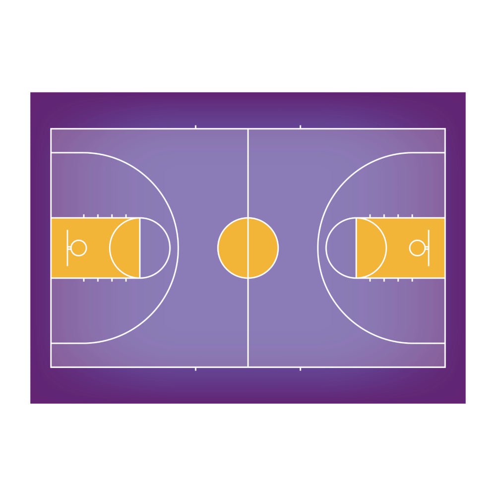 Basketball Court poster decal - Several colours - Wondermade