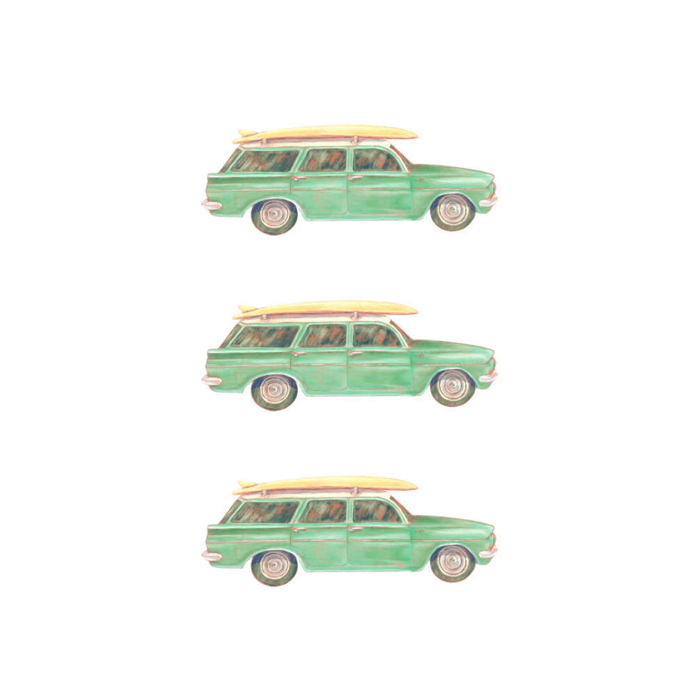 Retro Australian Holden EH Wagon decal pack - Several Colours - Wondermade