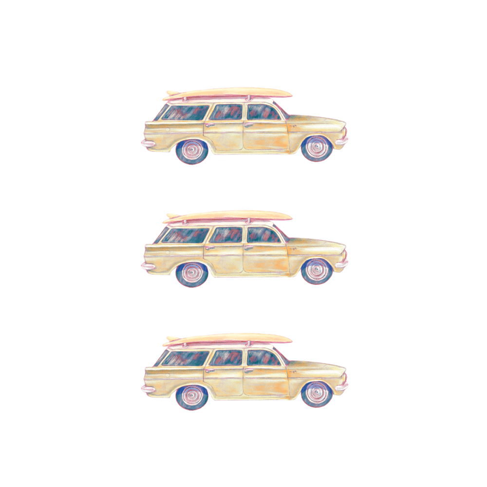 Retro Australian Holden EH Wagon decal pack - Several Colours - Wondermade